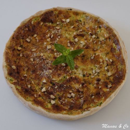 Quiche aux courgettes à la menthe et aux amandes Quiche-aux-courgettes-à-la-menthe-et-aux-amandes