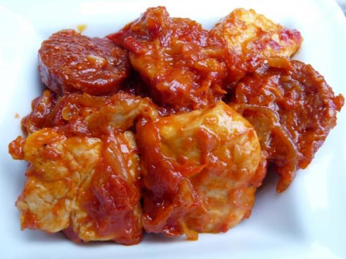Poulet-au-chorizo