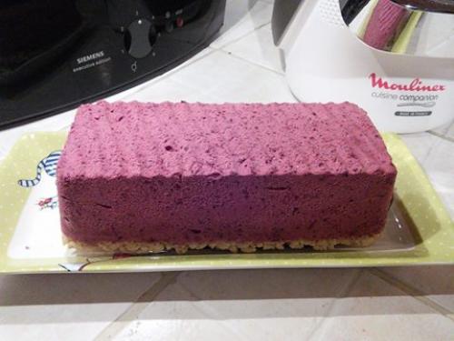 Bavarois myrtilles/framboises croquant chocolat (kina)-companion Bavarois-myrtilles/framboises-croquant-chocolat-(kina)-companion