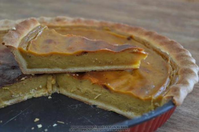 Flan à la pâte de praliné amandes et noisettes (maëvab)-companion