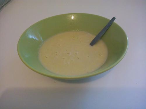 Velouté de poireaux, pommes de terre et vache qui rit (nathalieg)-companion