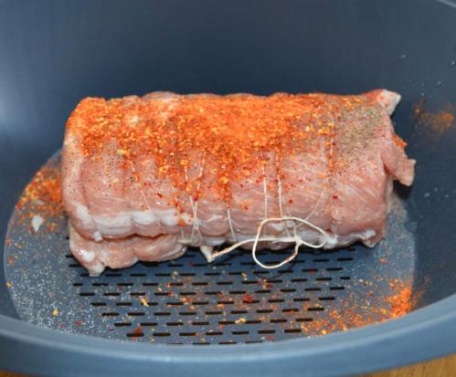 Filet mignon au chorizo accompagné de pommes de terre vapeur persillées-thermomix