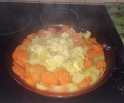 Sautés de porc aux pomme de terres et carotte vapeur-thermomix