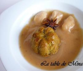 Soupe-de-poires-et-cakes-au-thé-vert-thermomix