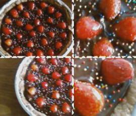 Tarte-chocolatée-aux-fraises-thermomix