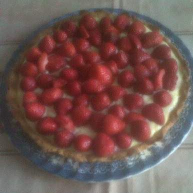 Tarte-sablée-à-la-crème-pâtissière-aux-fraises-thermomix