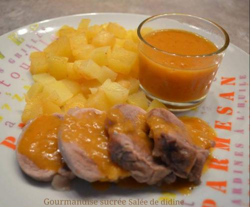 Filet mignon et ses pommes de terres sauce au pineau des charentes-thermomix