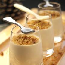 Panacotta salée au foie gras et crunch de pain d'épice-thermomix