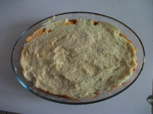 Parmentier de poulet à la purée au fromage de chèvre-thermomix