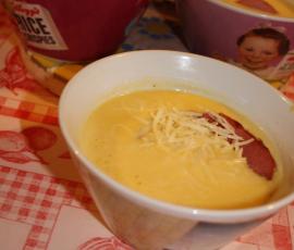 Crème topinambours au cheddar et bacon grillé-thermomix Crème-topinambours-au-cheddar-et-bacon-grillé-thermomix