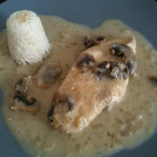 Escaloppe de dinde à la creme d'oignons et champignons-thermomix Escaloppe-de-dinde-à-la-creme-d'oignons-et-champignons-thermomix