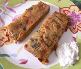 Le moelleux aux poivrons parfumés au thym-thermomix Le-moelleux-aux-poivrons-parfumés-au-thym-thermomix