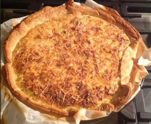 Quiche-très-simple,-poireaux-/-lardon-thermomix