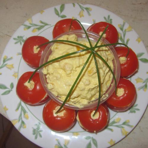 Tomate surprise (à déguster pendant que les saucisses sont sur le barbecue...)-thermomix