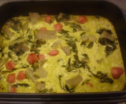 Gratin blettes-chèvre-knacki-thermomix Gratin-blettes-chèvre-knacki-thermomix