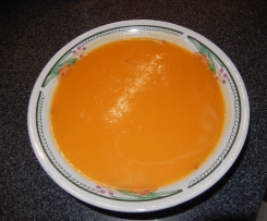 Soupe de courge butternut et legumes