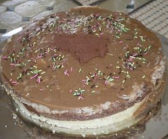 Bavarois chocolat marron et caramel