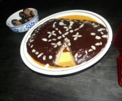 Gâteau à la chataigne nappé de chocolat