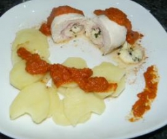 Paupiettes de poulet - bacon - mozza 