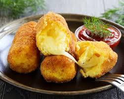 Polentas-au-fromage/salade