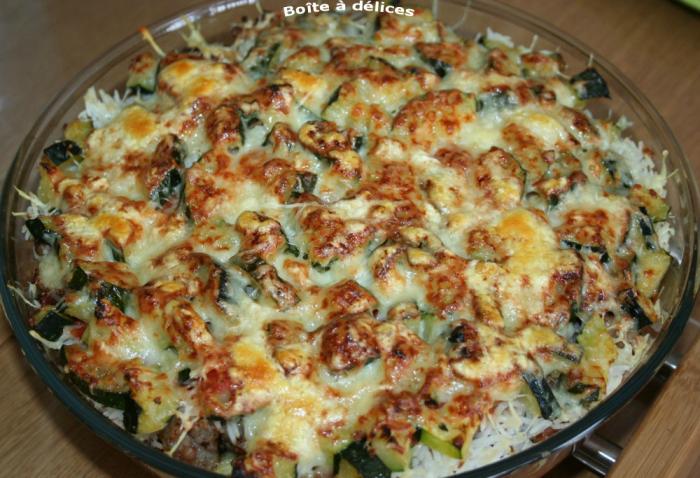 Gratin de courgette riz champignon Gratin-de-courgette-riz-champignon