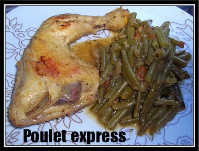 Poulet-haricots-mixte