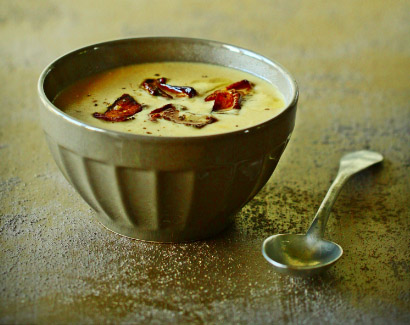 Velouté de châtaignes aux cèpes Velouté-de-châtaignes-aux-cèpes