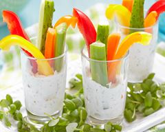 Verrines-crudités-et-tzatziki