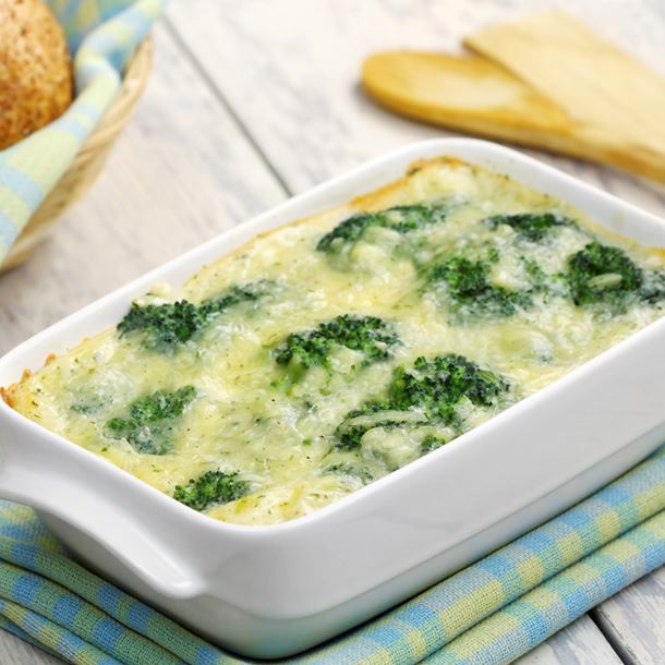 Gratin de brocolis et chipolatas Gratin-de-brocolis-et-chipolatas