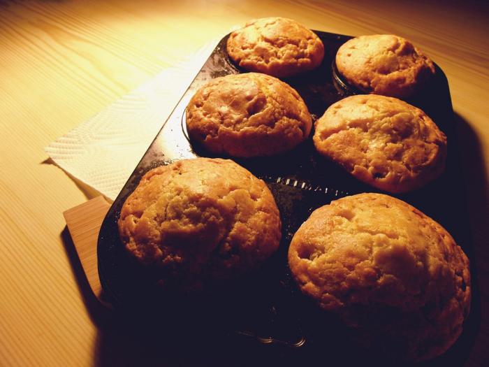 Muffins aux poivrons, feta et origan Muffins-aux-poivrons,-feta-et-origan