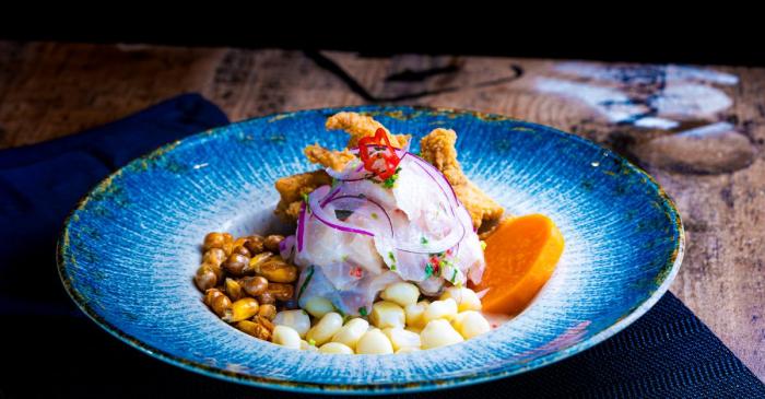 Ceviche peruvien au leche de tigre