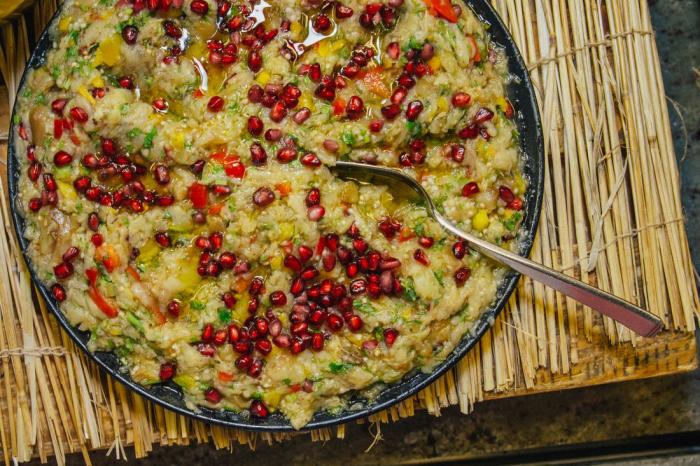 Baba ganoush (caviar d'aubergine libanais au tahini)