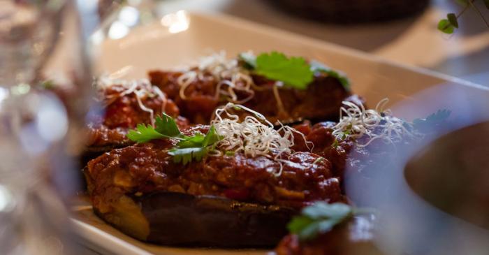 Imam bayildi, aubergines fondantes a la turque